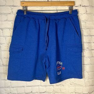 NFL Team Apparel Blue Buffalo Bills Sweatpants Shorts size L Large NEW